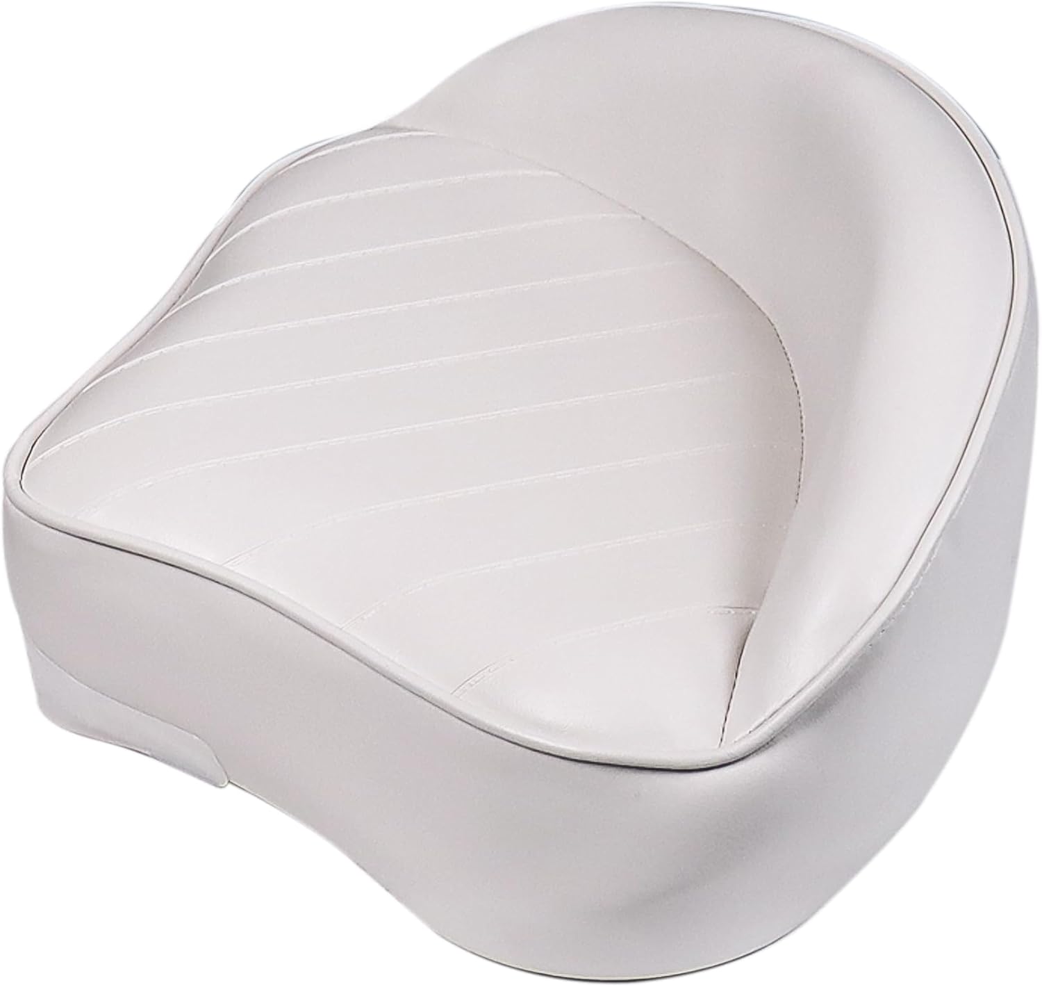 Casting Seat for Boat, Marine Grade Universal Casting Fishing Bass Boat Seats Bike Butt Chair (2-Pack,White)