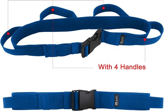 GUOER Walking Belt with Handle Transfer Belt Blue 32-70