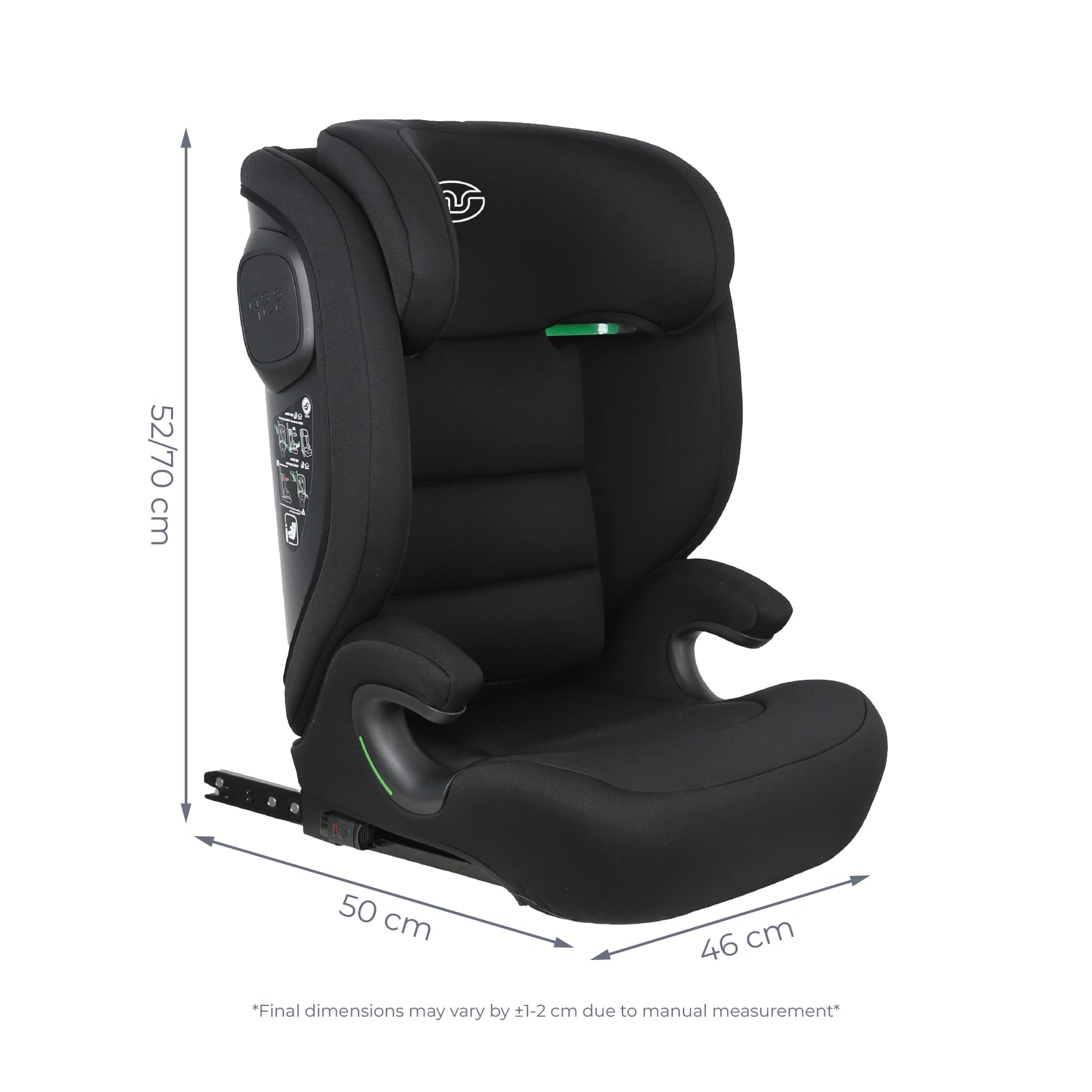 MS BabyWorld fotelik samochodowy BETA i ALPHA Isofix Group 2/3 i rozkładany podnośnik, I-Size R129, uniwersalny, 15 – 36 kg, 100 – 150 cm, pas bezpieczeństwa, dla niemowląt i dzieci