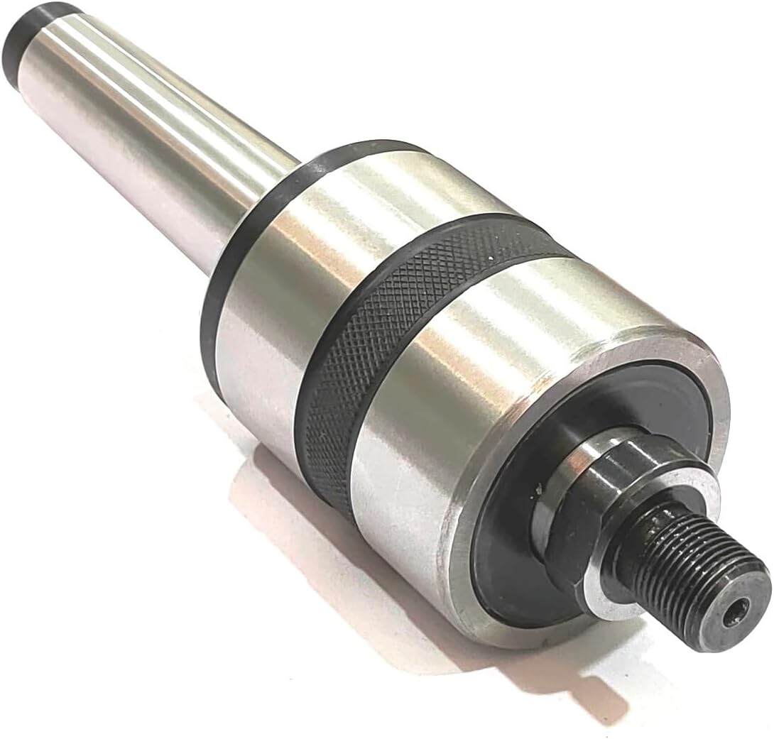 Lathe Revolving Centre MT3 shank with Small 50 mm Self Centering Chuck- Supporting End to End Clamping for Longer length Turning on Lathe Machine