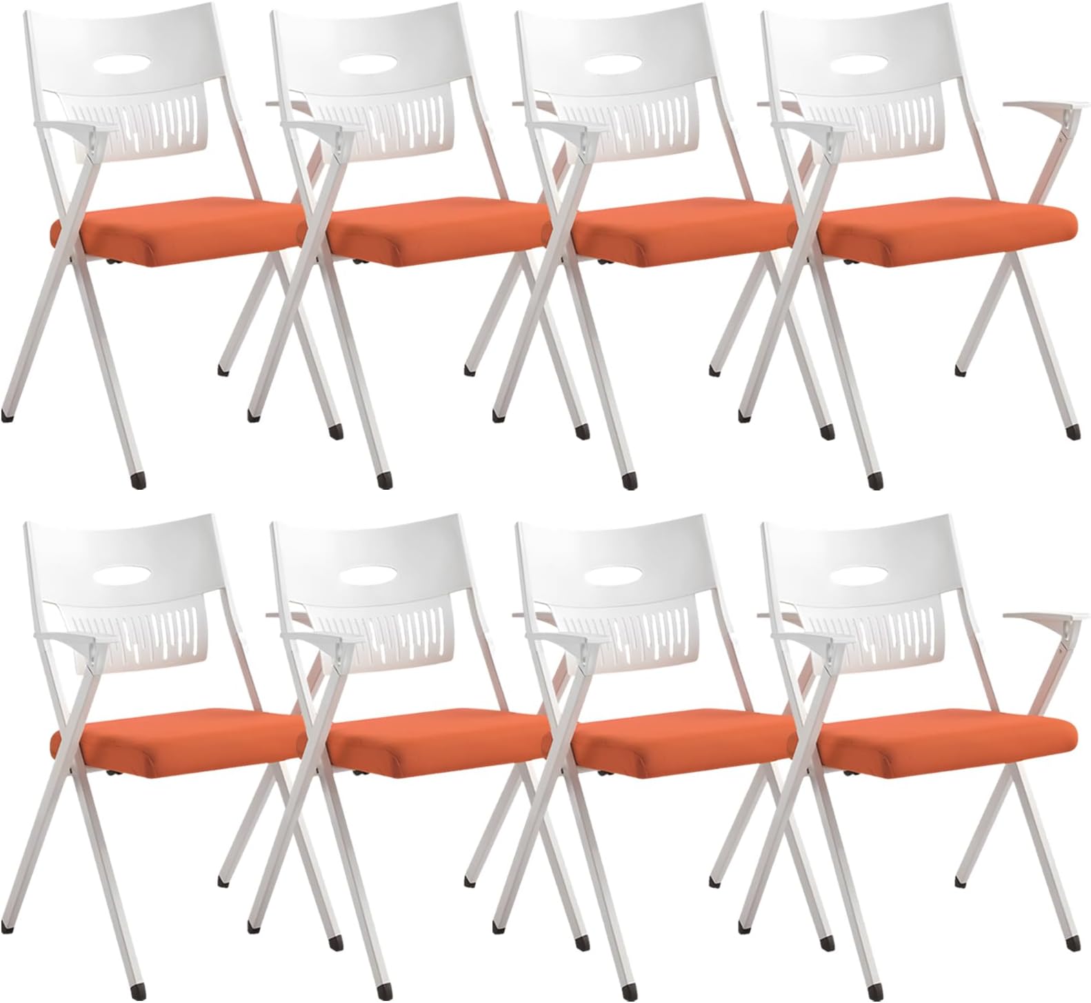 Mobile Folding Conference Table 55.1in ge Training Table with Chairs & Baffles on Wheels Ideal for Office & Meeting Rooms Quick Setup for 8 People