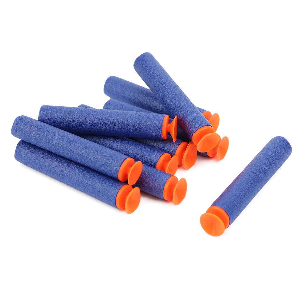 AKLOSIPY 21 Pack EVA Foam Toy Accessories - Sucker, Hollow, Round & Five Hole Head, Lightweight &, for Ages (suction cup head)