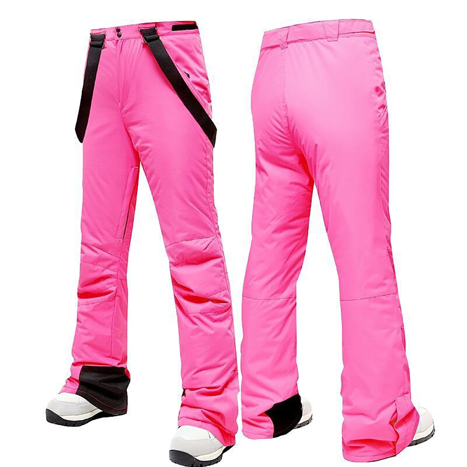 Leggings foderati in pile da donna, pantaloni da sci e neve, leggeri, leggings da palestra