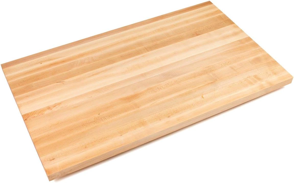 John Boos Blended Maple Butcher Block Countertop - 1-1/2" Thick, 60"L x 36"W, Oil Finish
