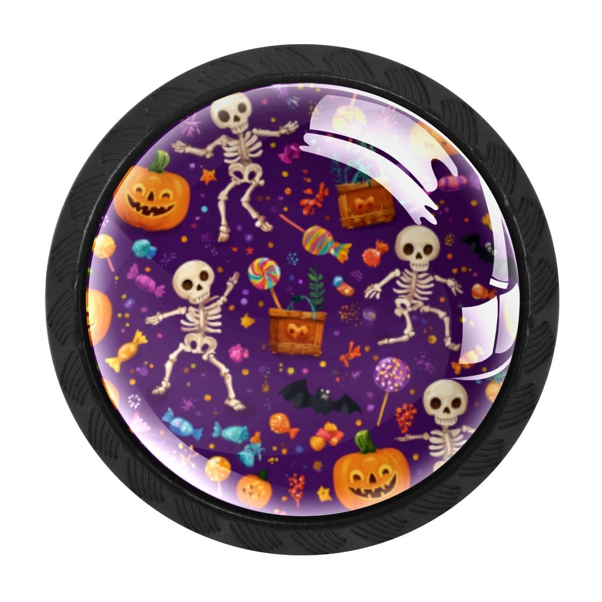 Heoeh Multi 1 4 Pcs Cabinet Knobs, Hallowee Pumpkin Skeleton Drawer Knobs Dresser Handles