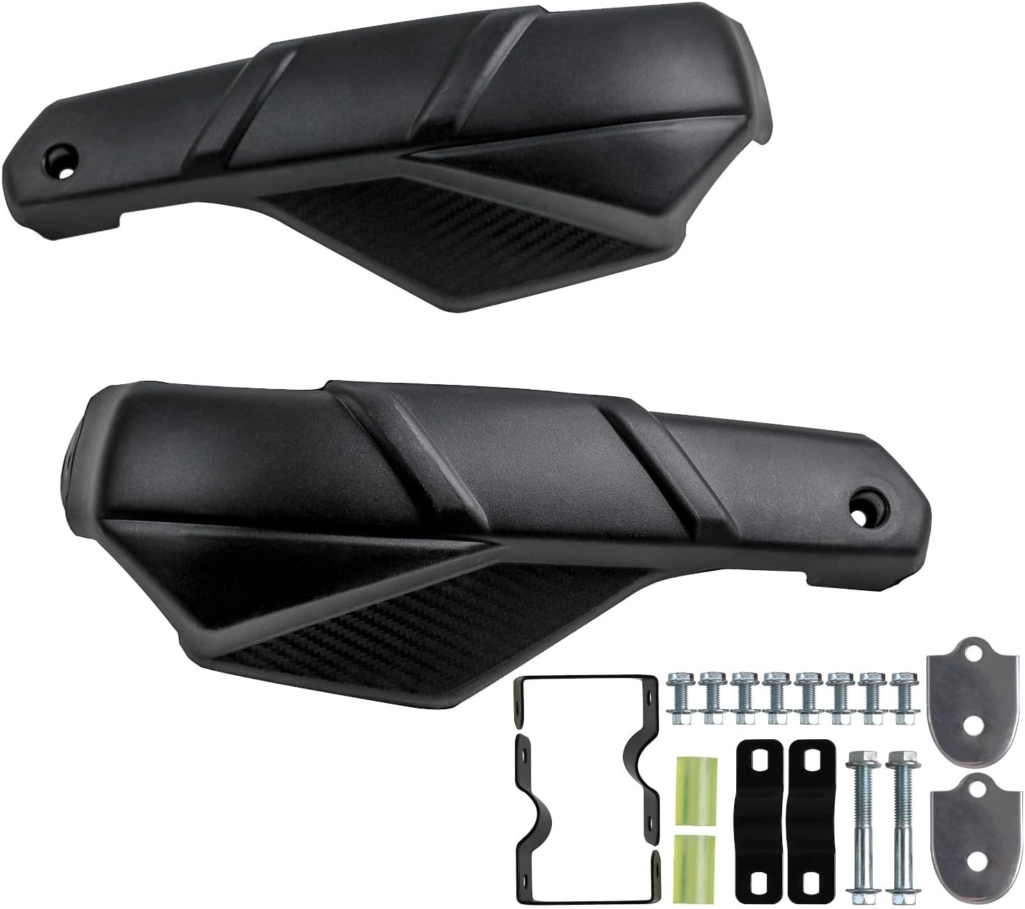 Black 7/8'' 22mm Handguards, Handle Bar Hand Guards Protector with CNC Bracket Pair for Motocross ATV Quad Dirt Bike Buggy 4 Wheelers Scooter