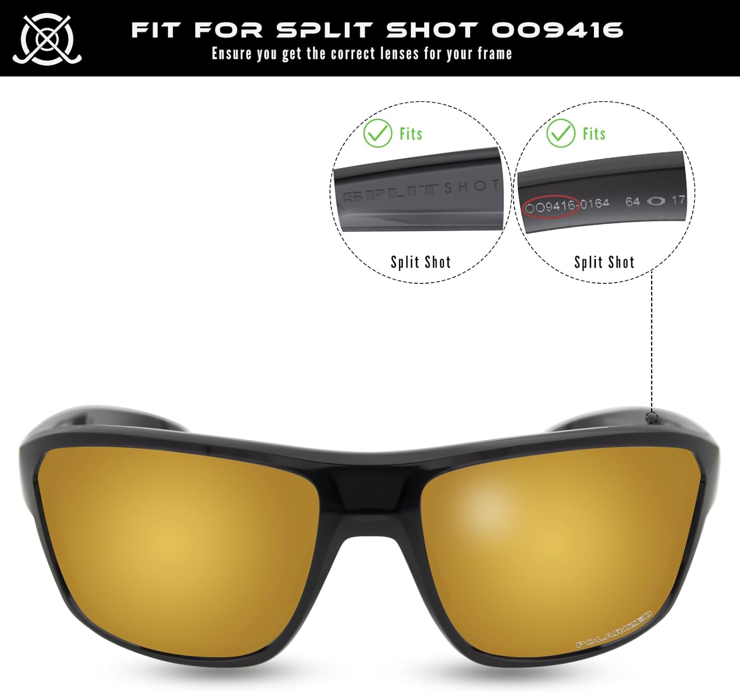 SOLODAD Replacement Lenses for Oakley Split Shot OO9416 Sunglasses Polarized