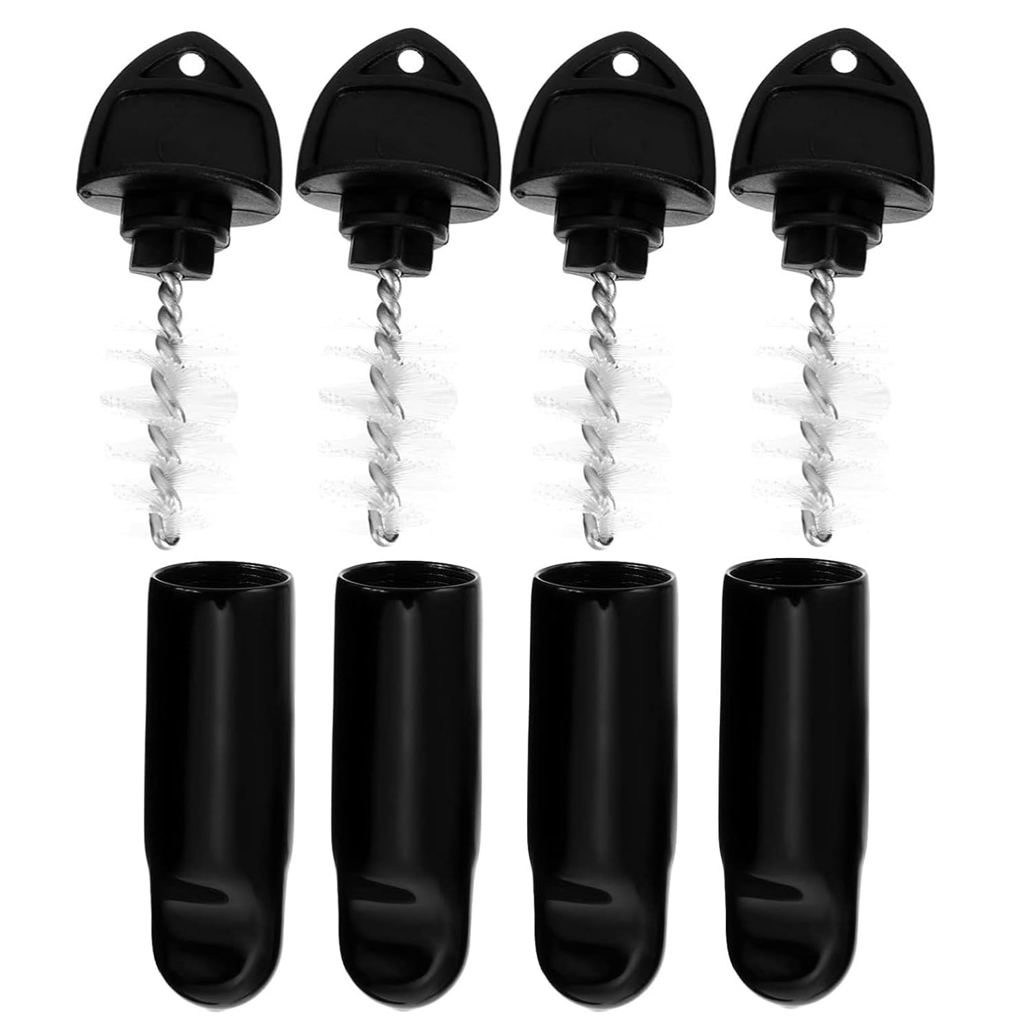 Zpeiran Beer Tap Cover Plug Brush,8 Pack Beer Faucet Cap Plug,Faucet Cap Plug Brush Draft Beer Rubber Tap Beer Faucet Tap Cleaning Plug for Restaurant Home Party Bar