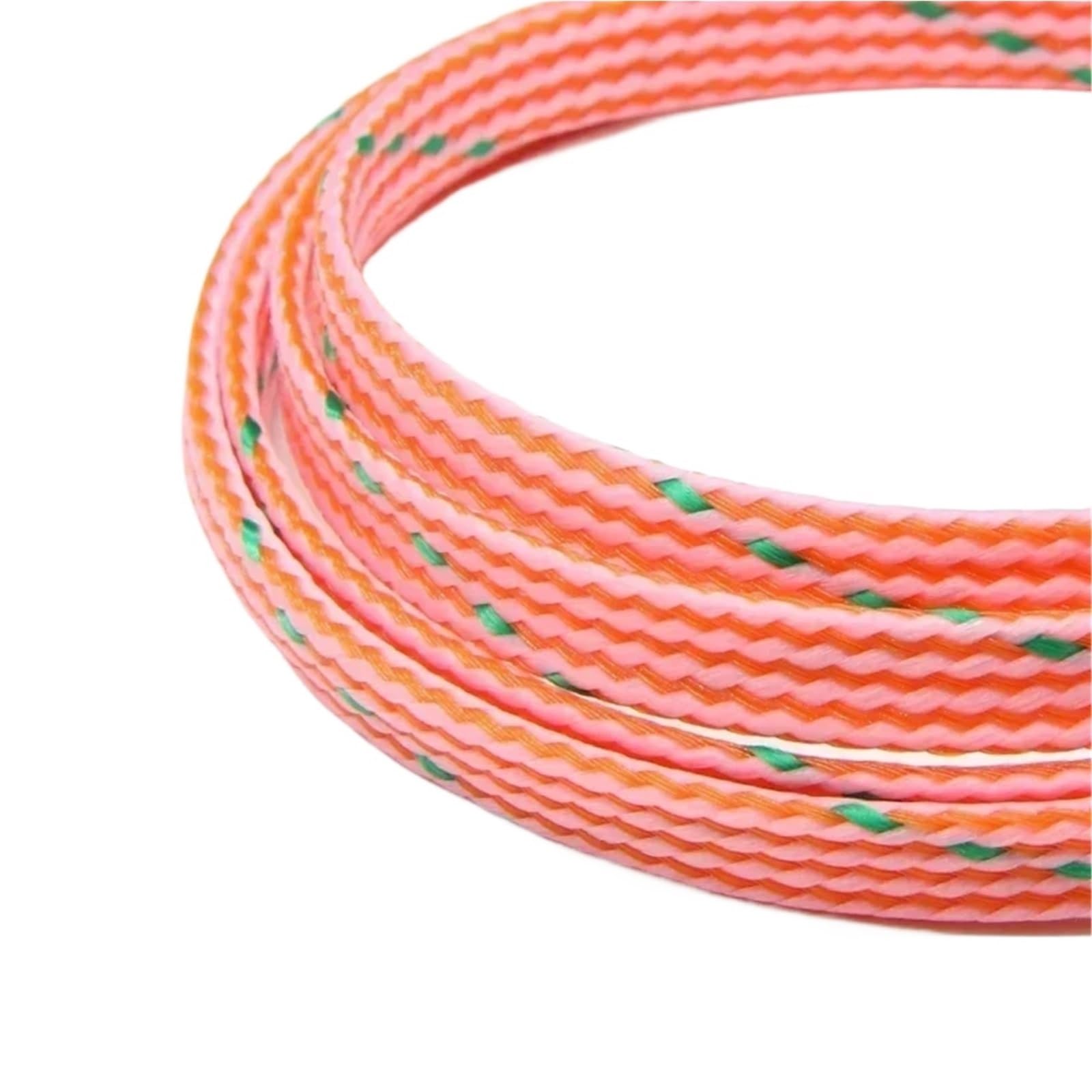 Copri Cavi Guaina for cavo da 1~50 m Treccia espansa 4 8 12 mm Avvolgicavo flessibile Guaina di protezione isolata Guaina for cablaggio(Pink Green Orange,04mm,20 meters)