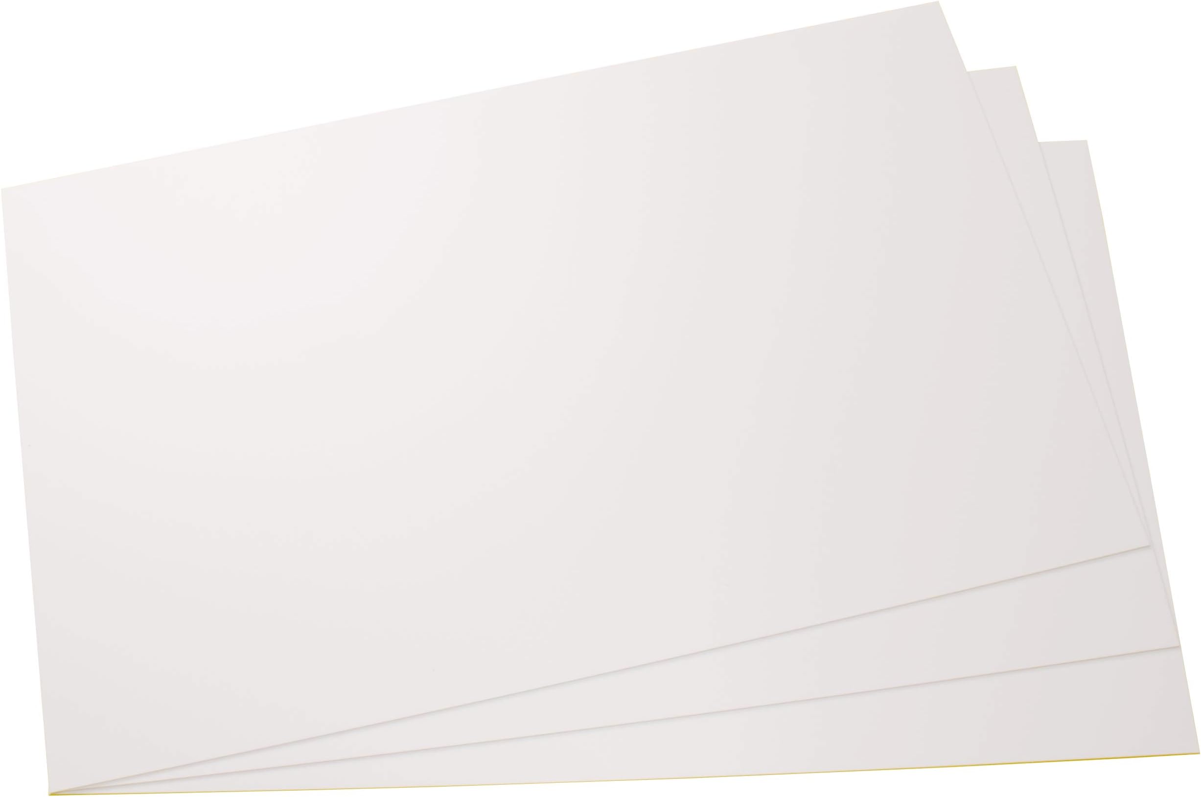 Plastic panels plastic sheet white, hard, strong ps panels, thickness: 1/25" for model making/handikraft work white, different sizes and quantities, buy 3 pieces, 8,27" x 5,8" x 1/25"