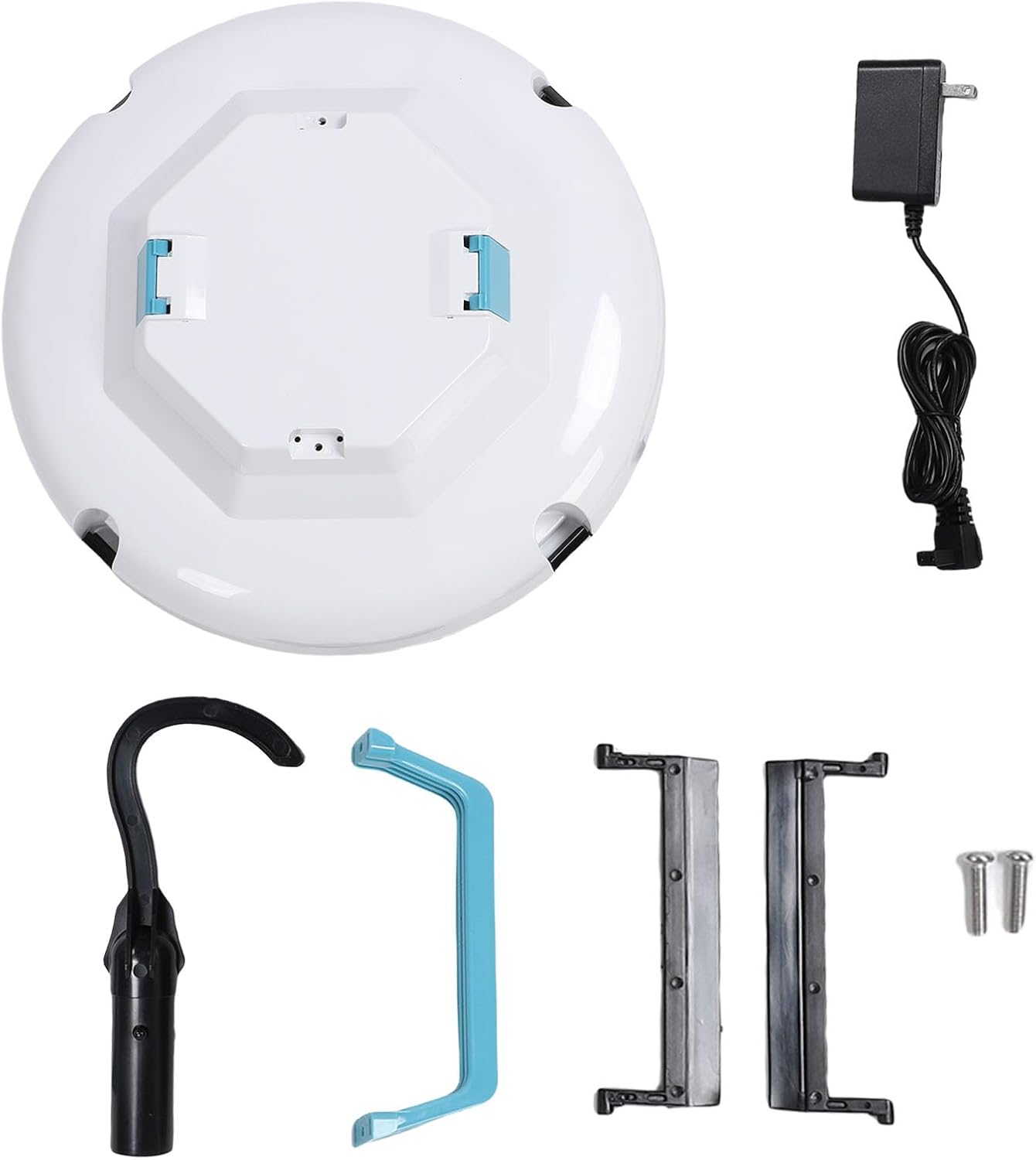 Luqeeg Robotic Pool Vacuum, Cordless Robotic Pool Cleaner Automatic Pools Vacuum Robot, Powerful Suction, 120 Mins Runtime, Cleaning Area Up to 100 Square Meters, One Button Start (#1)