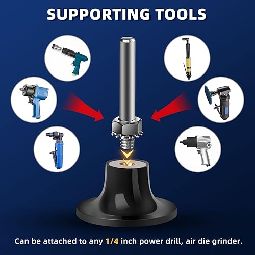 Miniatura 5 de Tanzfrosch Juego de 108 discos de lijado de 2 pulgadas, disco de cambio rápido con soporte de 14 de pulgada, disco de acondicionamiento de