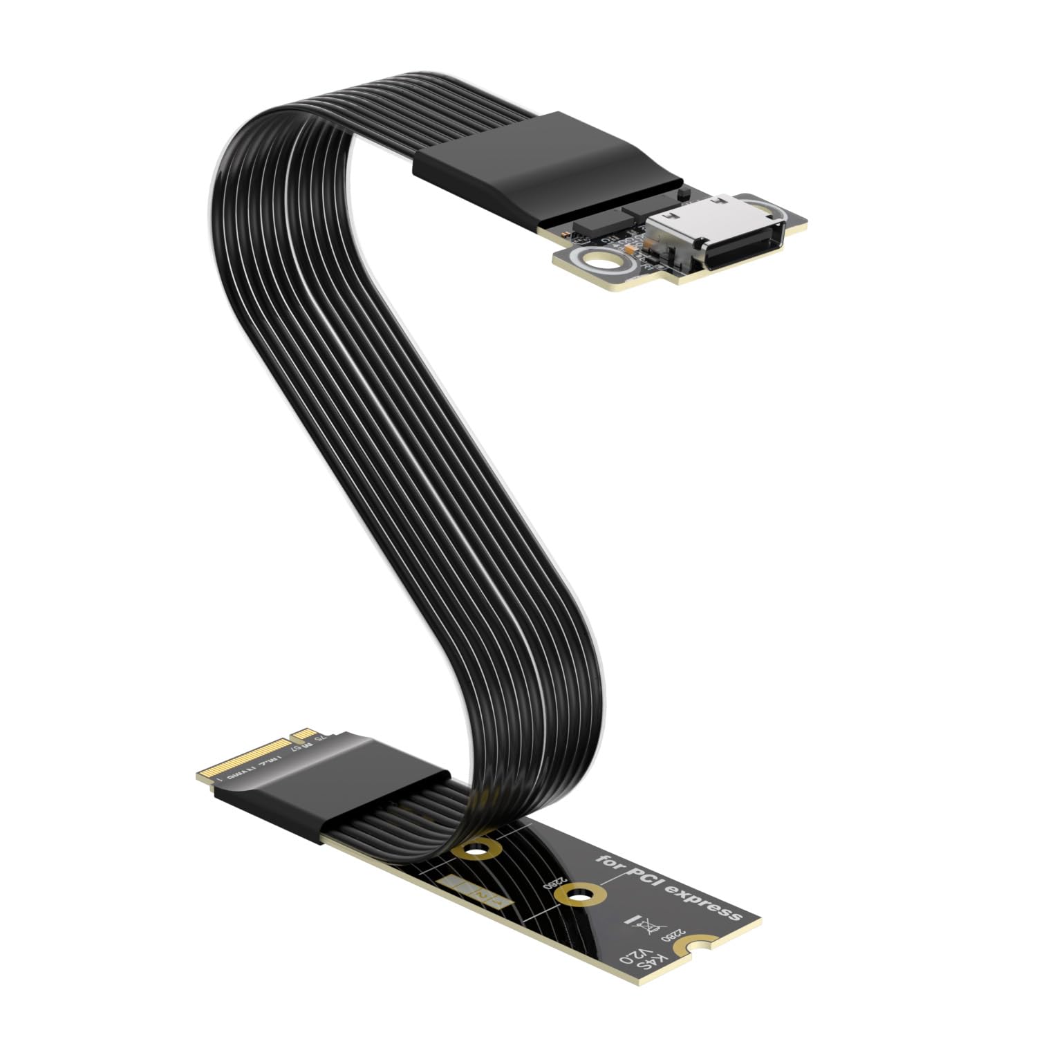 RGEEK M.2 NVME Pcie to OCuLink SFF-8612 Adapter with ReDriver, PCIe 5.0 x4