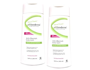Phisoderm Clean Anti-Blemish Body Wash, 10 Fluid Ounce Pack of 2