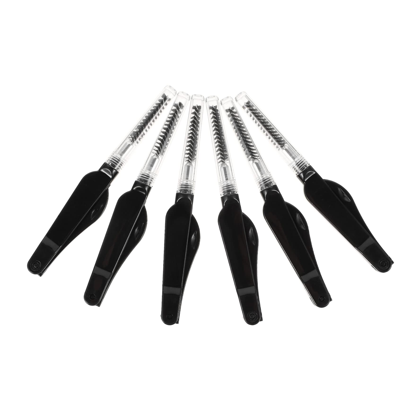 WOONEKY6pcs Folding Mascara Brush Lash Applicator Lash Tools for Eyelash Extensions Eyelash Tools Lash Lengthening Mascara Cosmetics Tool Practical Makeup Brush Colored Mascara Nylon
