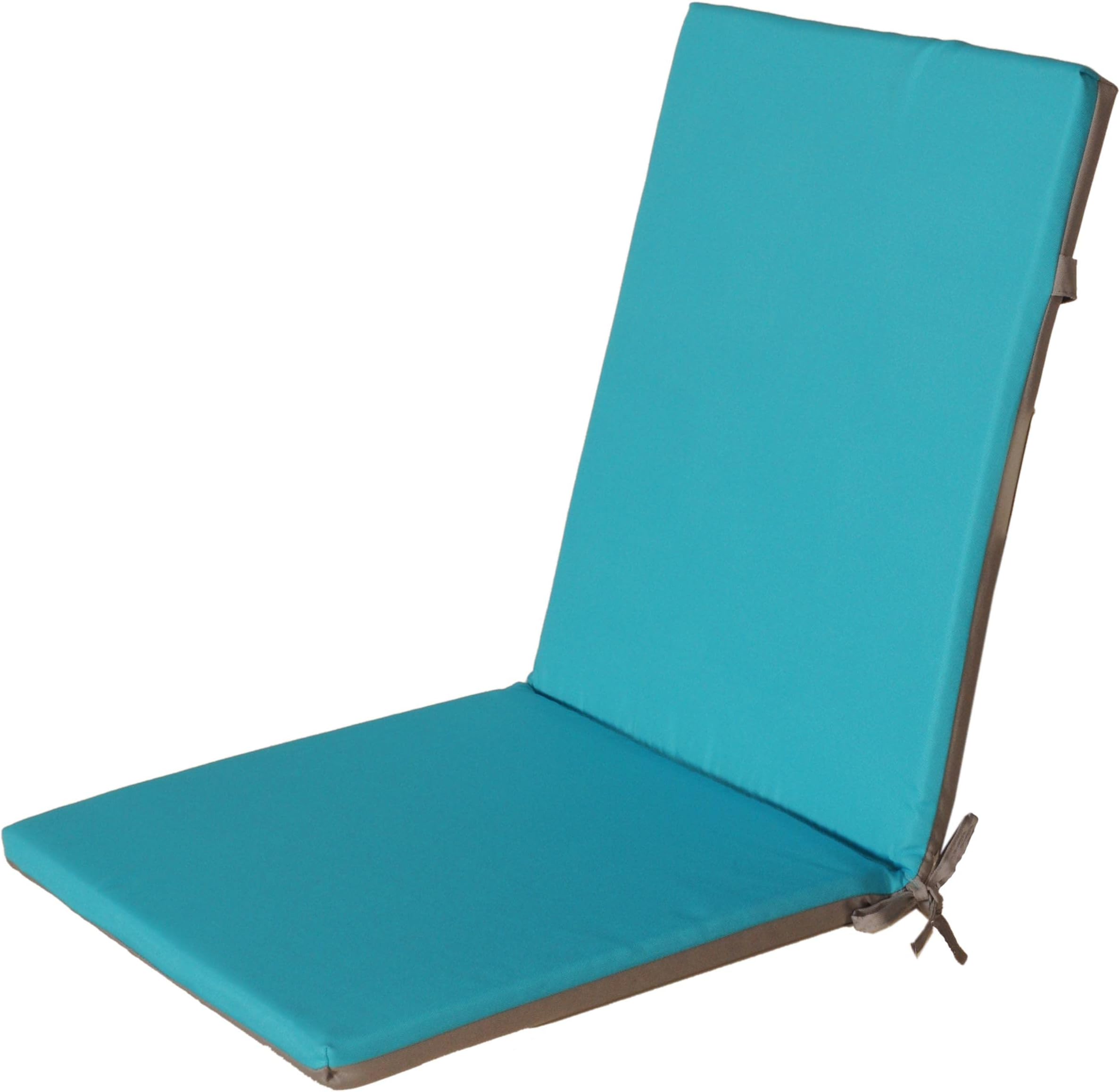 Coussin De Chaise D’extérieur Lavable – Velours Doux, Attaches Intégrées – Pour Jardin, Terrasse, Balcon