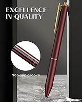 Vista 5 de Bolígrafos Zalantan 0.5MM retráctiles de gel metálico, bolígrafo elegante de metal premium, cañón agradable, bolígrafos de escritura suave, tinta