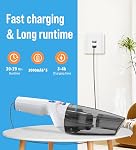 Handheld Vacuum Cleaner, 9500PA Car Vacuum Cordless Portable with Powerful Suction, Lightweight Car Vacuums with Large-Capacity Battery, Hand held Vacuum Cordless for Car/Home/Pet