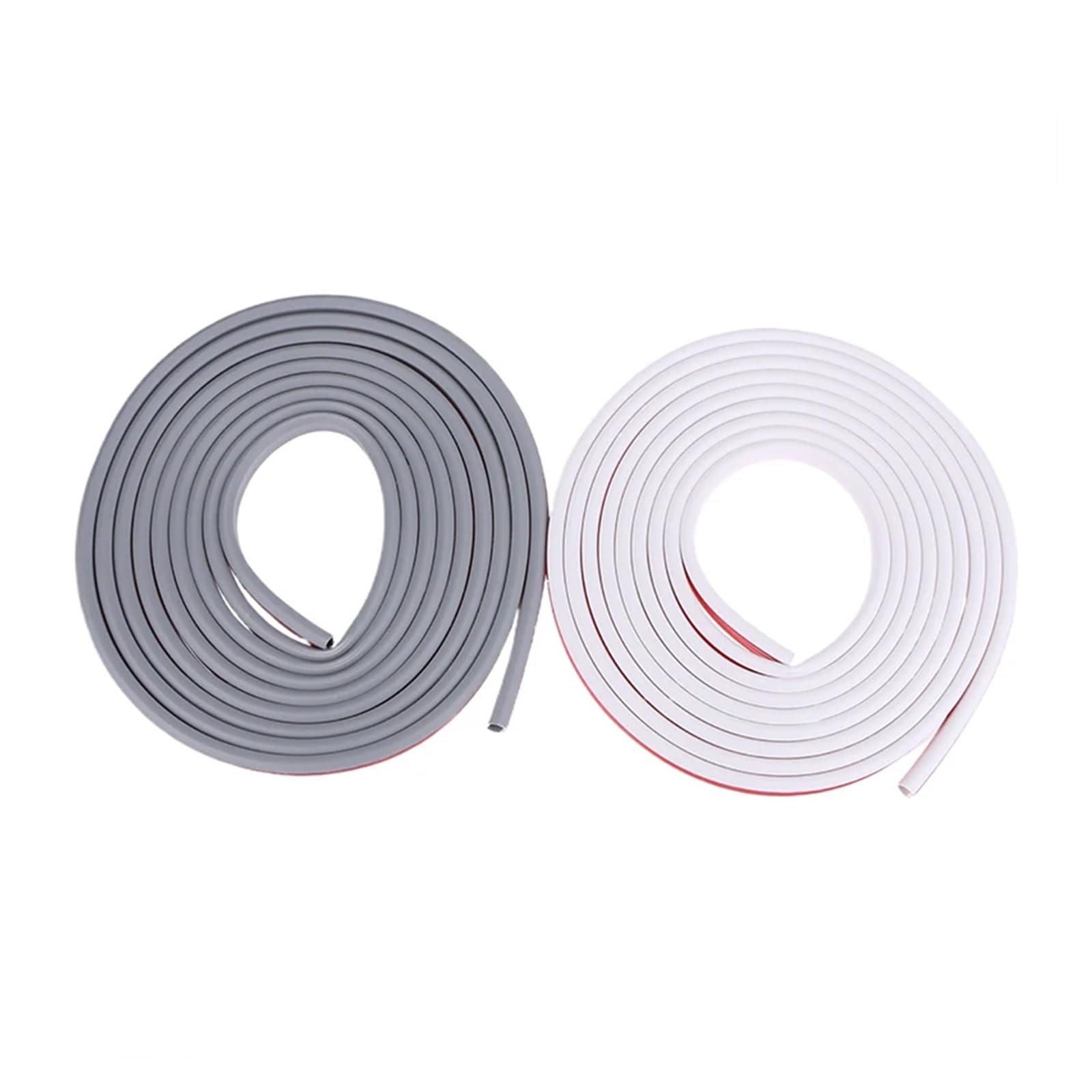 Canalina Passacavi Guaine di copertura for cavi da pavimento in PVC 3/5 metri Protezioni for flessibili for condutture elettriche Spegnicavi autoadesivi(5M Curved white)