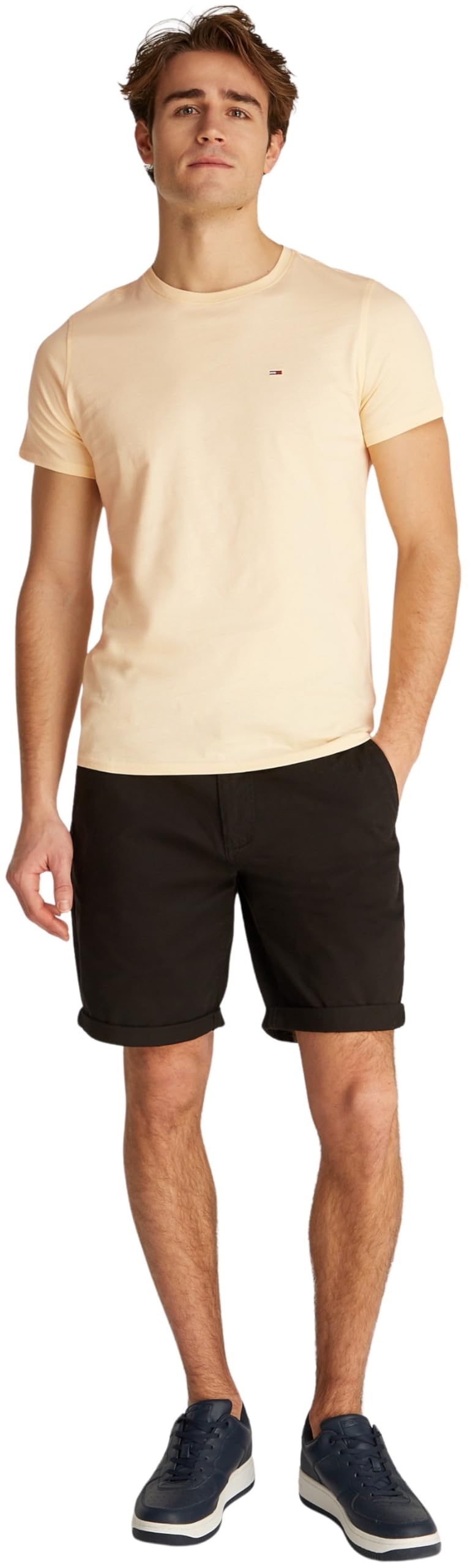 Tommy Jeans Tjm Xslim Jersey Tee Dm0dm04411, Maglietta a Maniche Corte Uomo