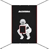 BaseGoal 4'x6' Vinyl Backstop,Baseball Backstop,Batting Cage Backdrop with Strike Zone and Catcher Image for Baseball,Softball and Net Saver