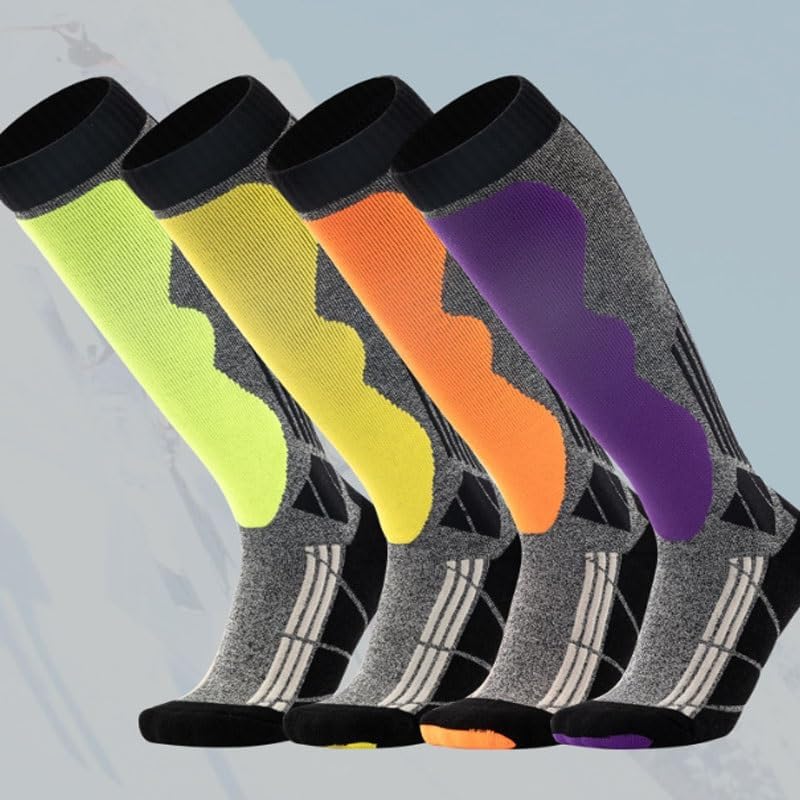 VIDI Thickened Warm Ski Socks For Men Women Winter Towel High-cut Outdoor Hiking