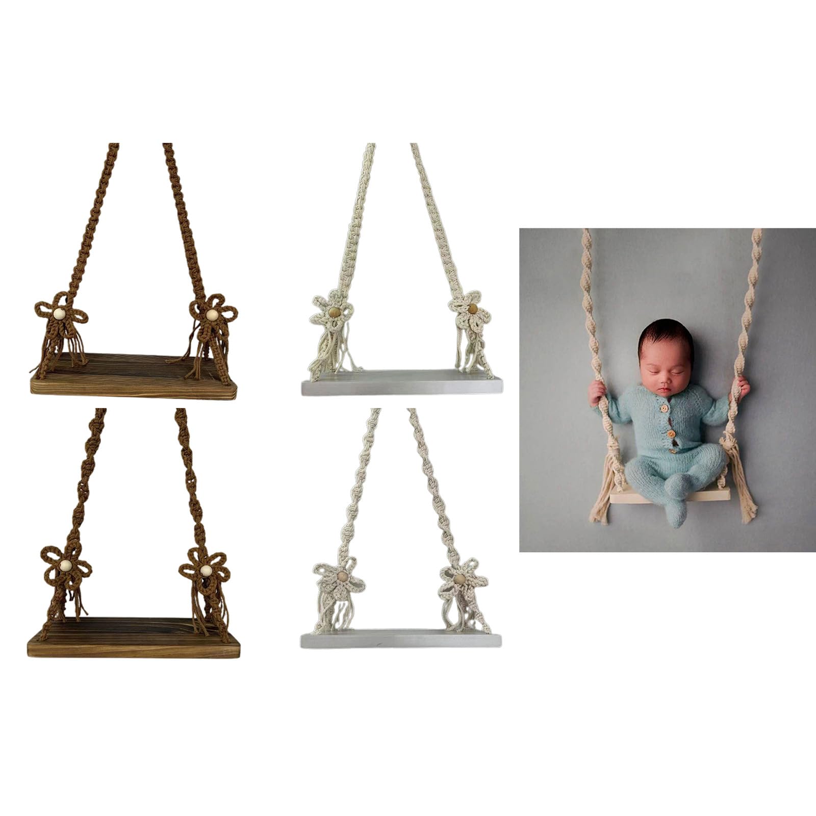 Altalena neonato Fotografia Puntelli Foto Mobili Photostudio Posing Decorazione Baby Shower Accessori Accessori Baby Photoshoot