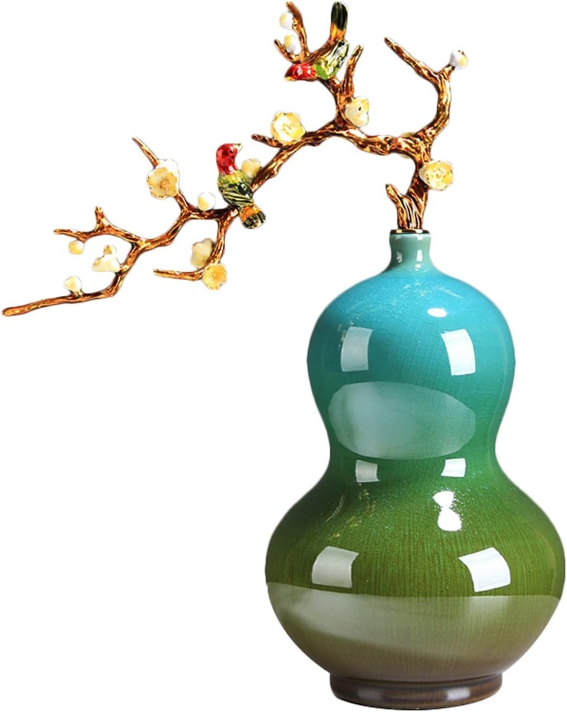 OENYAUS Table Decorations Tabletop Statue Ornament Malang Colour Gourd Ceramic Sculpture Decoration Home Decorative Cabinet Ornaments Living Room Bedroom Study Office Desktop Ornament