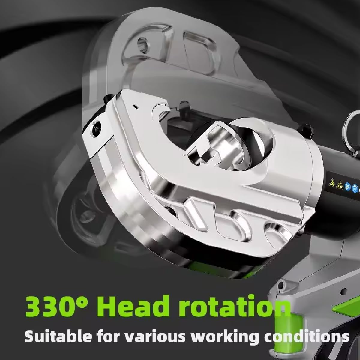 Herramienta automática para engarzar cables hidráulicos, 70 Mpa con 12 troqueles Herramienta para engarzar cobre con dos baterías recargables de 18 V 4 Ah, para central eléctrica de red eléctrica