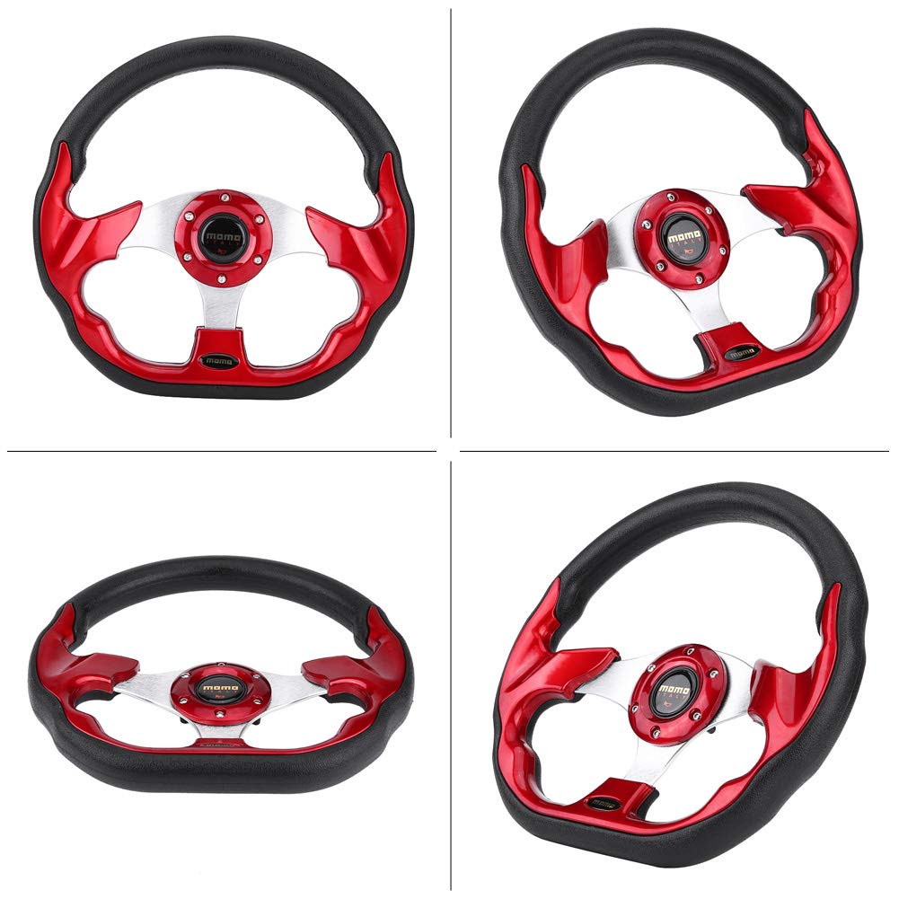 320mm carbon race stuurwiel modificatie race stuurwiel mini rood suede drift stuur geschikt voor carbon auto stuurwiel