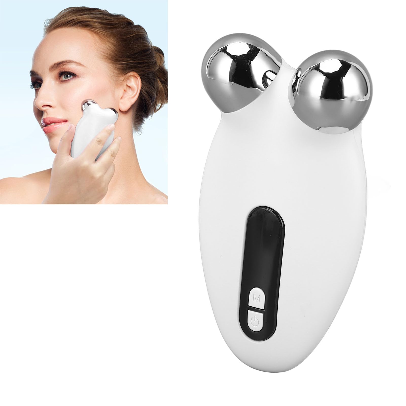 Masajeador De Elevación Facial, Masajeador Facial De Microcorriente, Dispositivo De Escultura Facial Masajeador Levantamiento Reafirmante Eliminación De Papada Rodillo De Dispositivo Facial De Microco