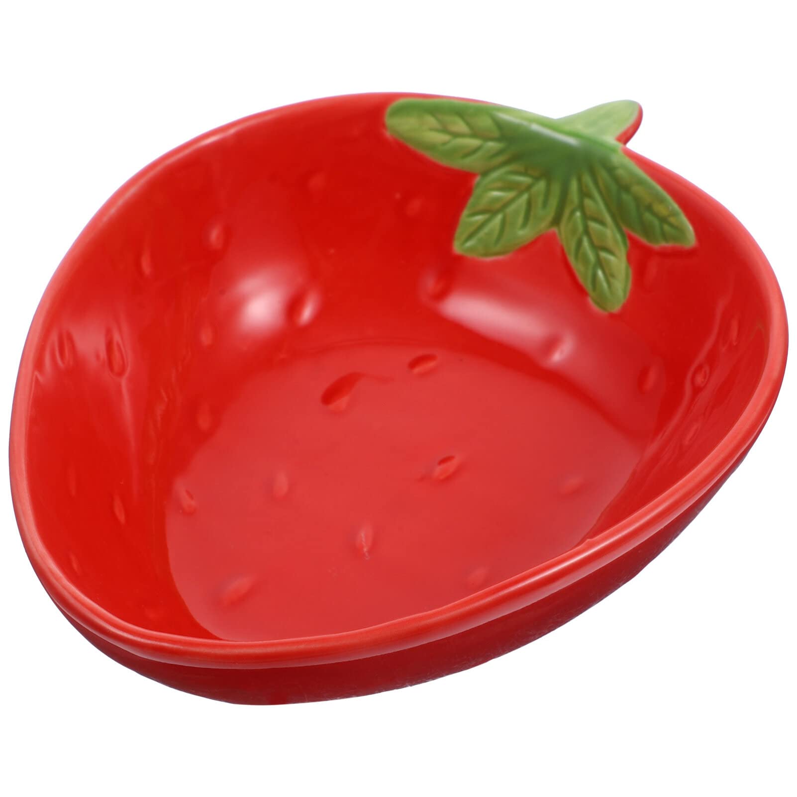 Fruit Shaped Plates Strawberry Shaped Bowls 11*5CM Ceramic Appetizer Plate Dessert Dishes Fruit Serving Bowl