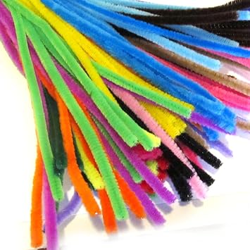 The Crafts Outlet Chenille Stems, Pipe Cleaner, 20-inch 50-cm, 1000-pc, Mixed Pack