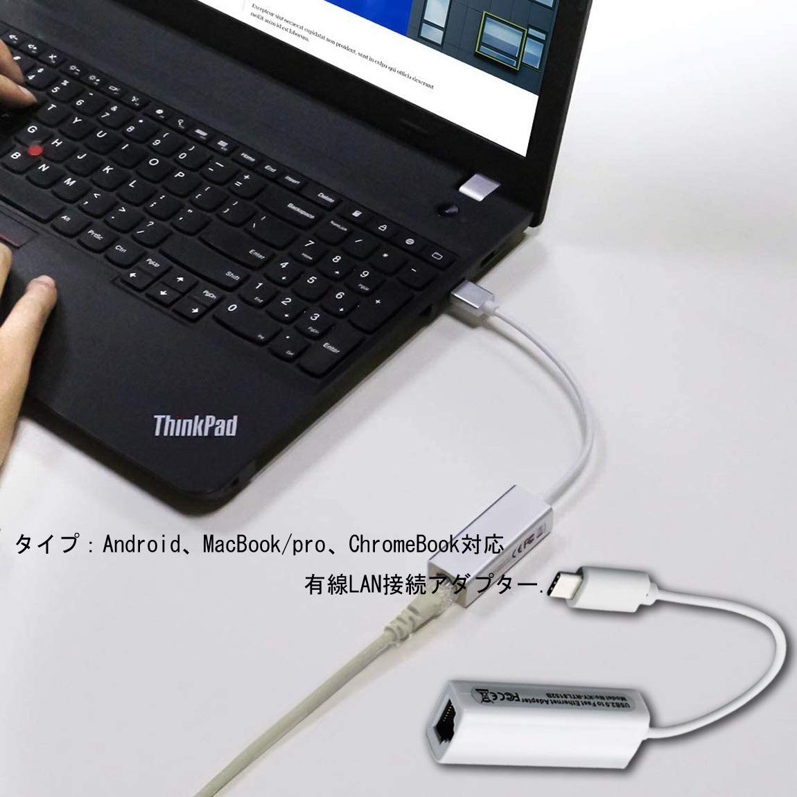 Amazon.co.jp: USB C Type C 有線 LAN RJ45 アダプター ギガビット