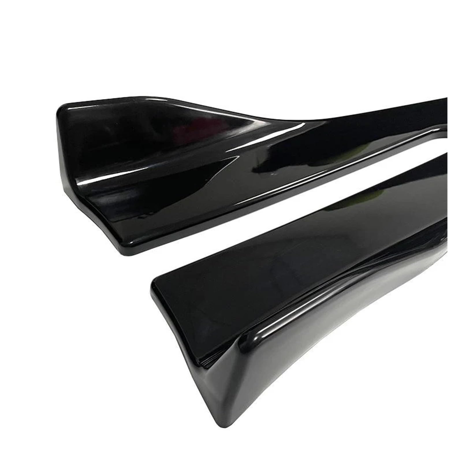 Shuogoufeng Store Osłona zderzaka, spoilera, osłona zderzaka, osłona boczna, uniwersalna, kompatybilna z Cupra, kompatybilna z Formentor Zestawy do stylizacji nadwozia(Glossy Black)