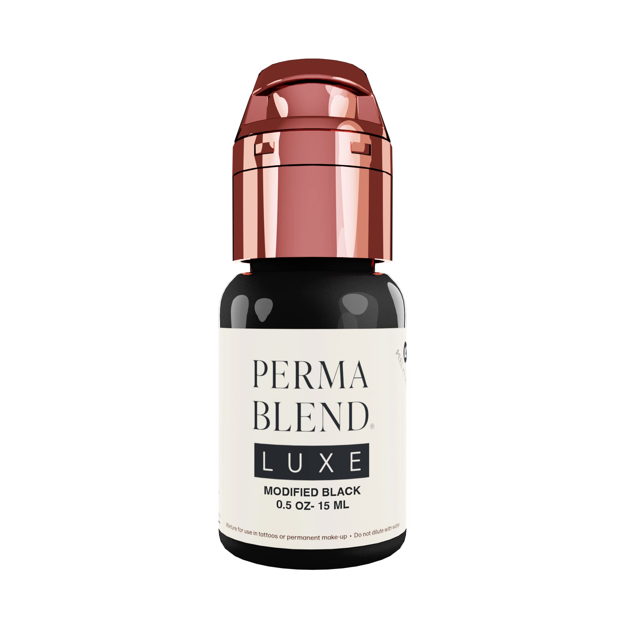 Perma Blend Luxe - Modified Black - Microblading Ink for Permanent Eyeliner - Professional Tattoo Ink - Black Tattoo Ink Makeup - Vegan (0.5 oz)