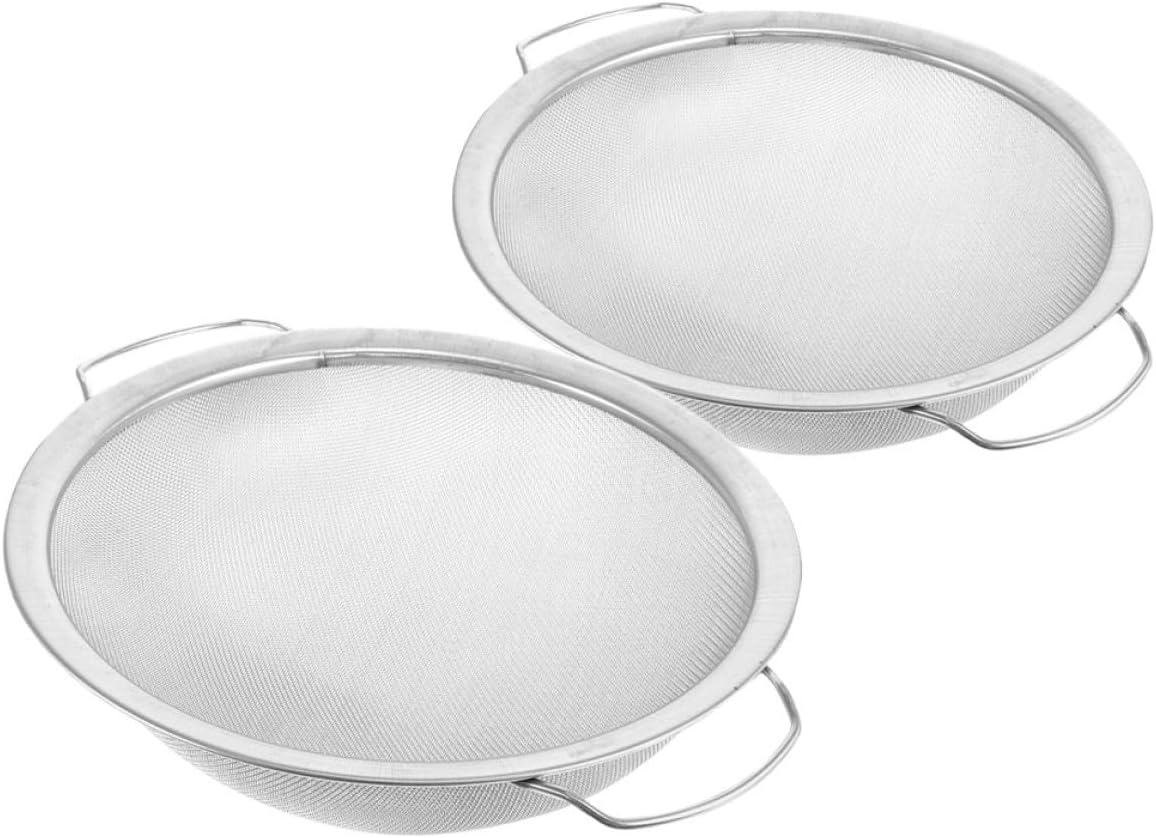 2pcs Stainless Steel Paint Strainer Filter with Fine Mesh for Latex Paint, Reusable Spray Painting Accessories for Home and Vehicle Use