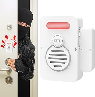 Alarma de puerta cuando se abre – Detector de apertura de puerta,alerta de voz y recordatorio para habitación fría tienda seguridad