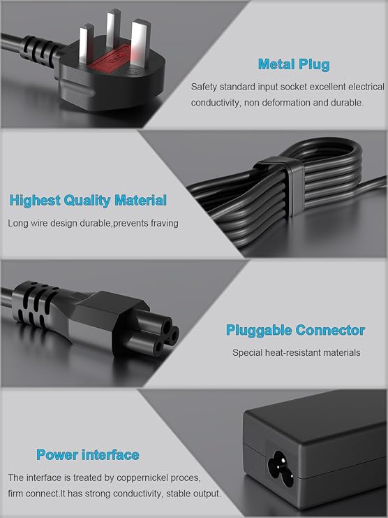 19V Power Adapter Cord Fit for LG Electronics 34
