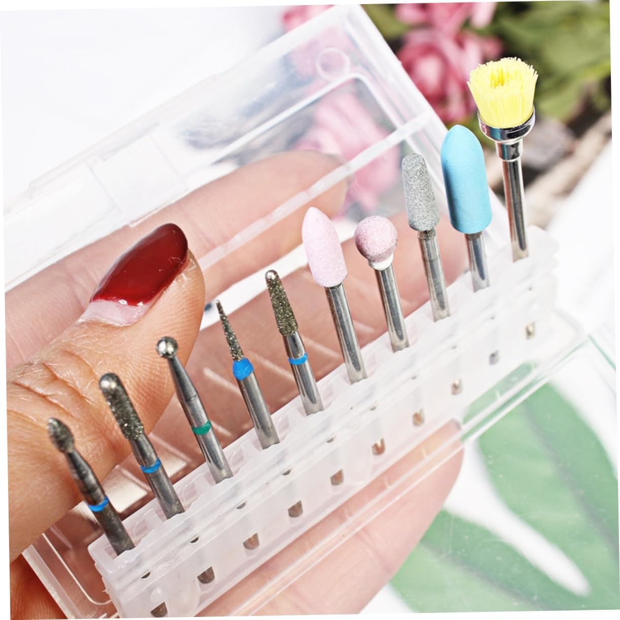 Nail Tools Nail Art kit Nail Art Tool Manicure kit Nails Drill bits Diamond Cuticle Nail bits Nail Drill bits for Acrylic Nails Manicure Drill bits Nail Drill Tool Alloy Suite