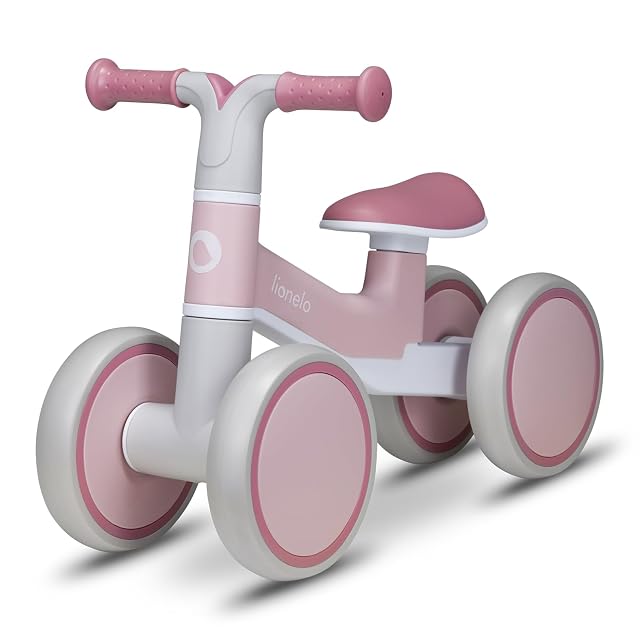 LIONELO VILLY Bicicleta de Equilibrio Ligera, Correpasillos para bebés 4 Ruedas de 1 a 3 años (hasta 30 kg)