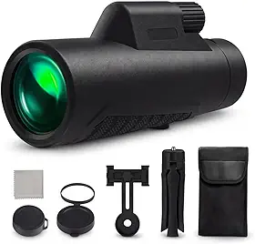 Monóculo Profissional HD Longo Alcance com Zoom Óptico | Ideal para Observação de Aves, Trilhas, Camping, Astronomia e Aventuras Outdoor E Atividades Ao Ar Livre Resistente E Ergonômico
