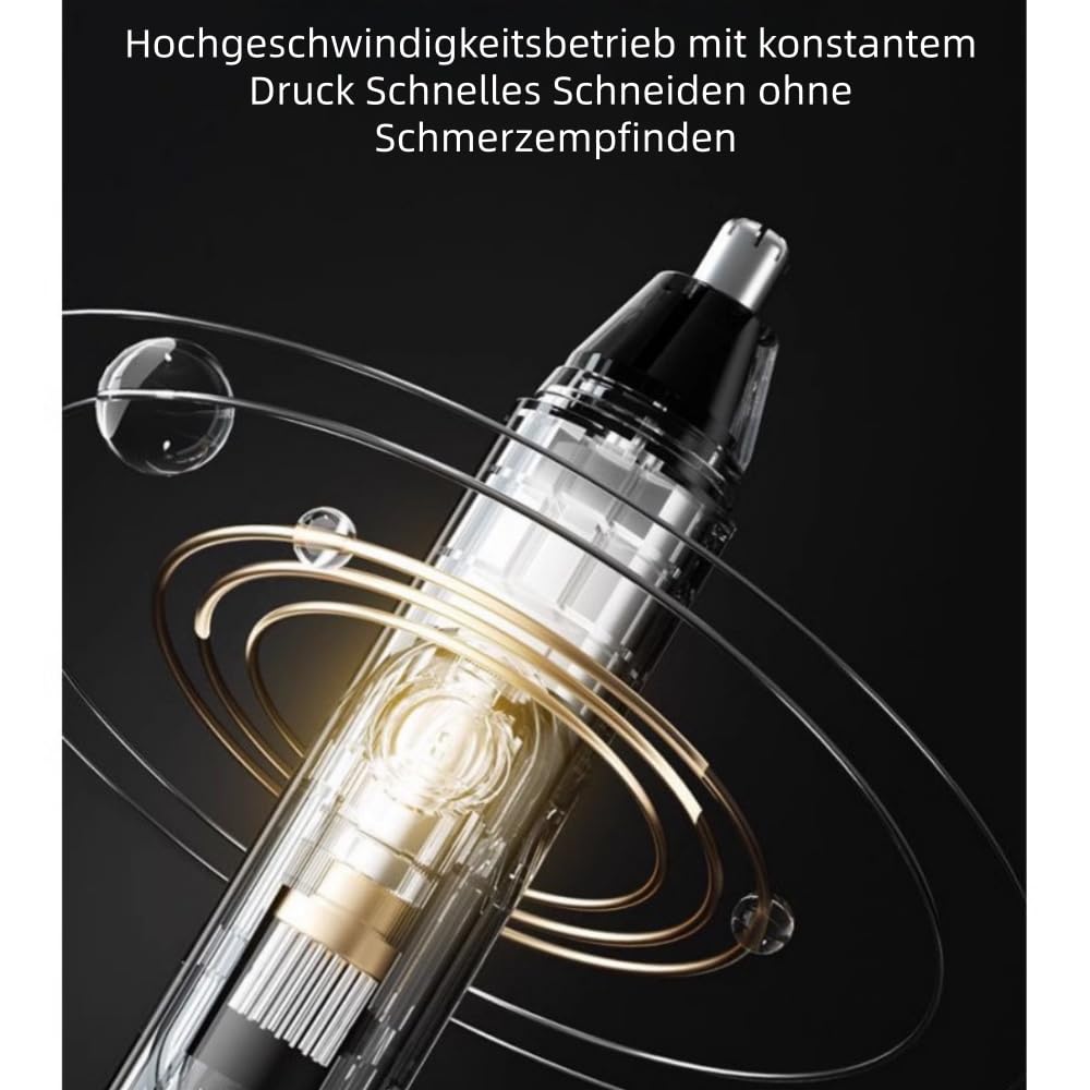 Mr. Bold Pro Nasen & Ohrhaartrimmer für Männer & Frauen - Präzis, Hautfreundlich, USB Wiederaufladbar, für Alltag & Reise