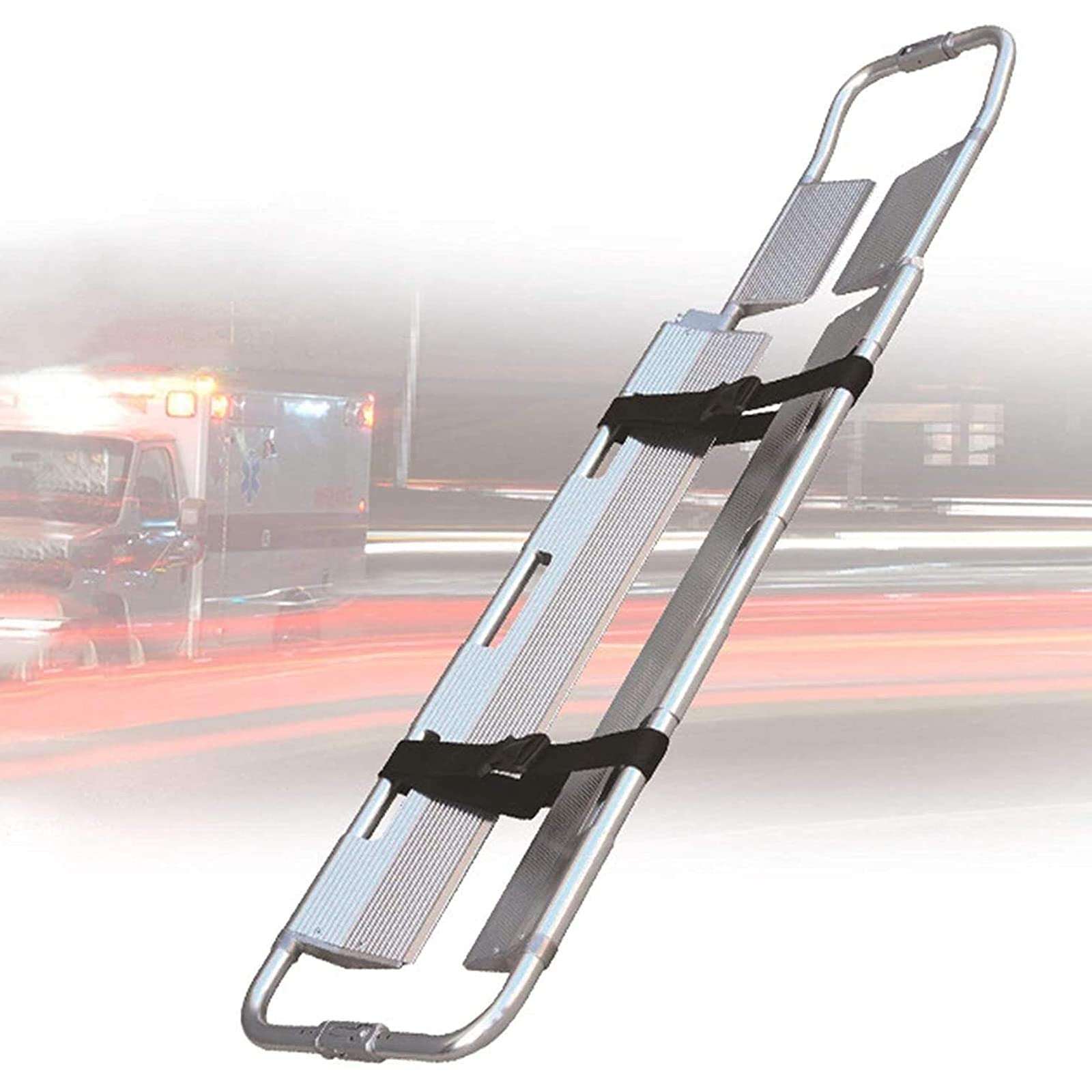 SWENEEN Multi-Purpose Folding Stretcher,Mountain Rescue Portable Stretcher,Aluminium Foldable Rescue Stretcher,For Hospital Mobile Injured,Clinic,Sports Venuesmbulance,
