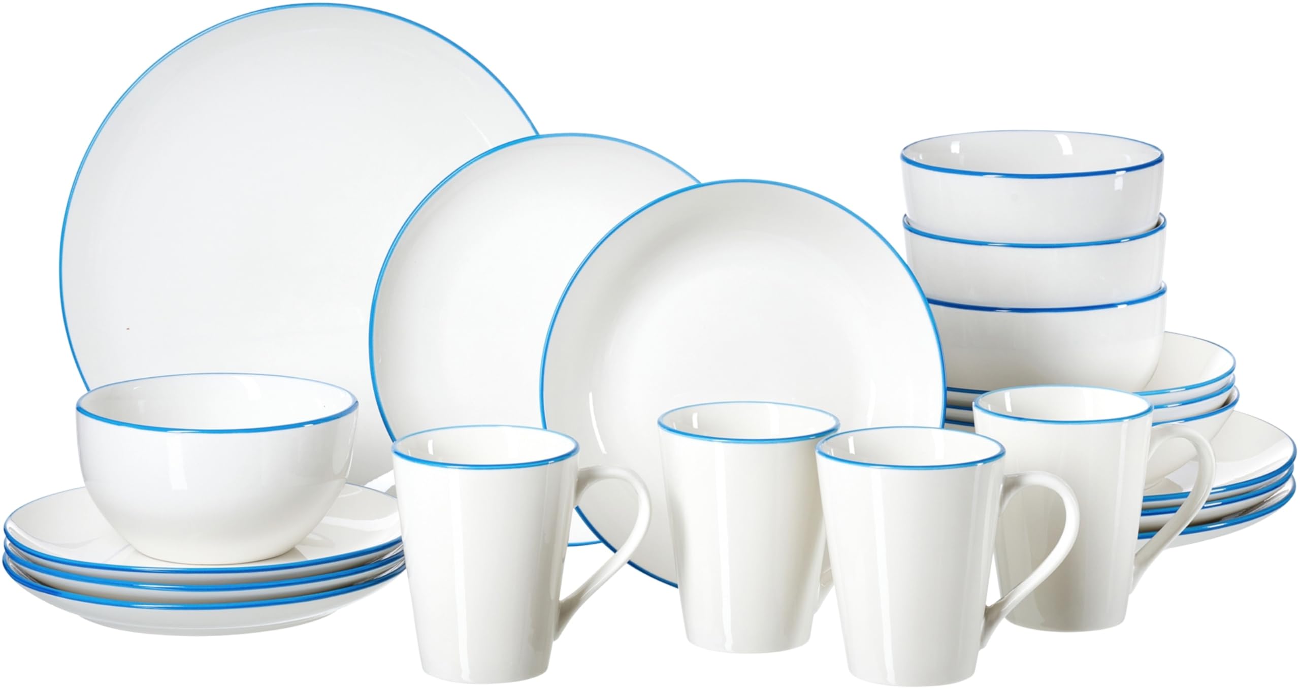 Kombiset Adela, 20-teilig, Blau
