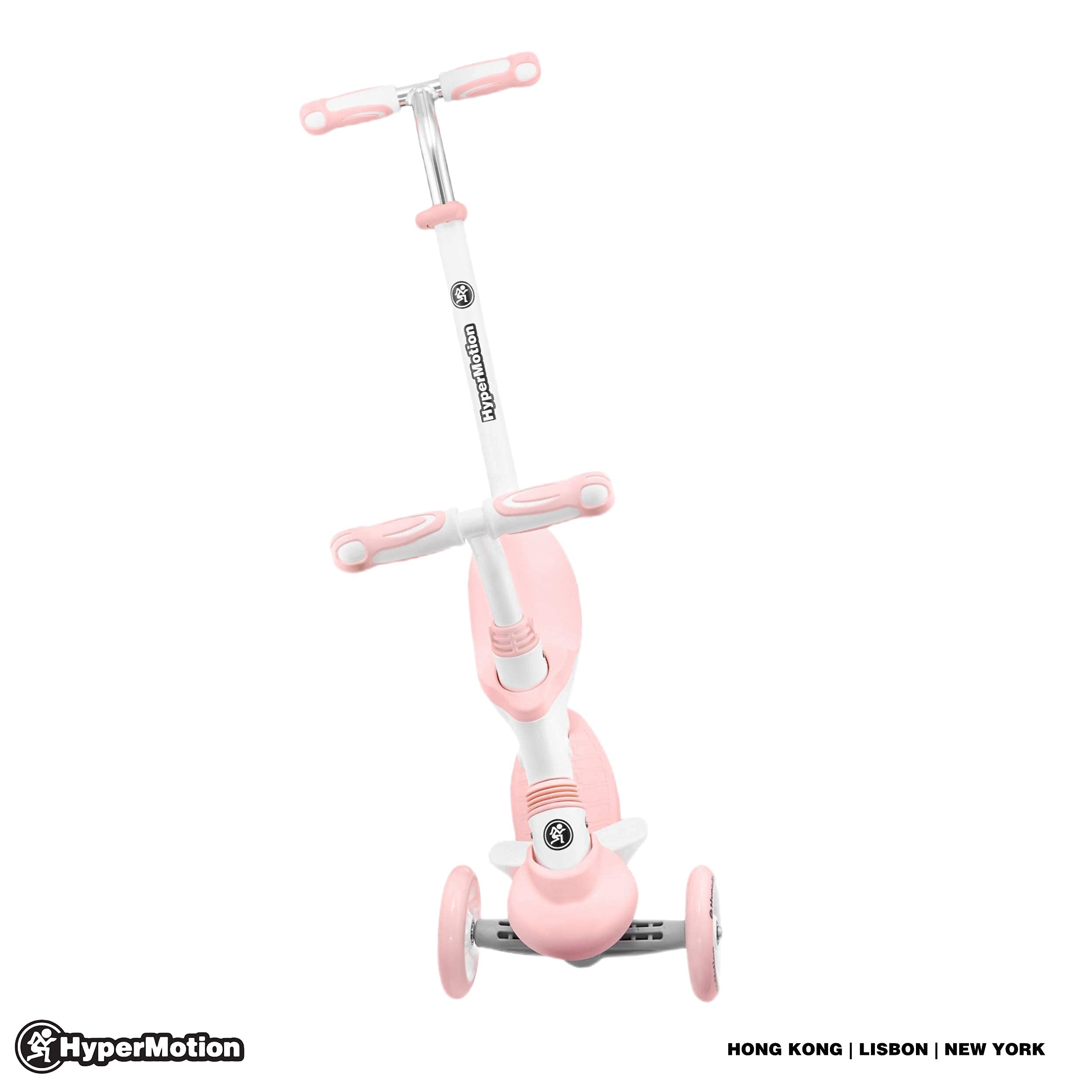 HyperMotion Draisienne - Monopattino da bambino da 1 a 5 anni, triciclo per bambino evolutivo, modulabile, 5 in 1, con pulsante regolabile, poggiapiedi, sedile, manubrio regolabile