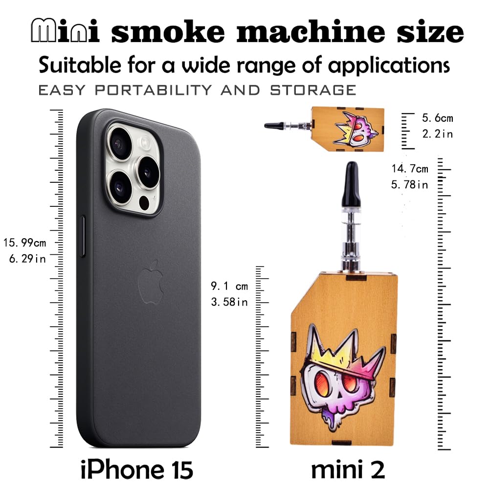 HSETIY Handheld Fog Machine for Photography - Mini Smoke Machine with Wireless Remote Control, Perfect for Captivating Photos & Videos (1)