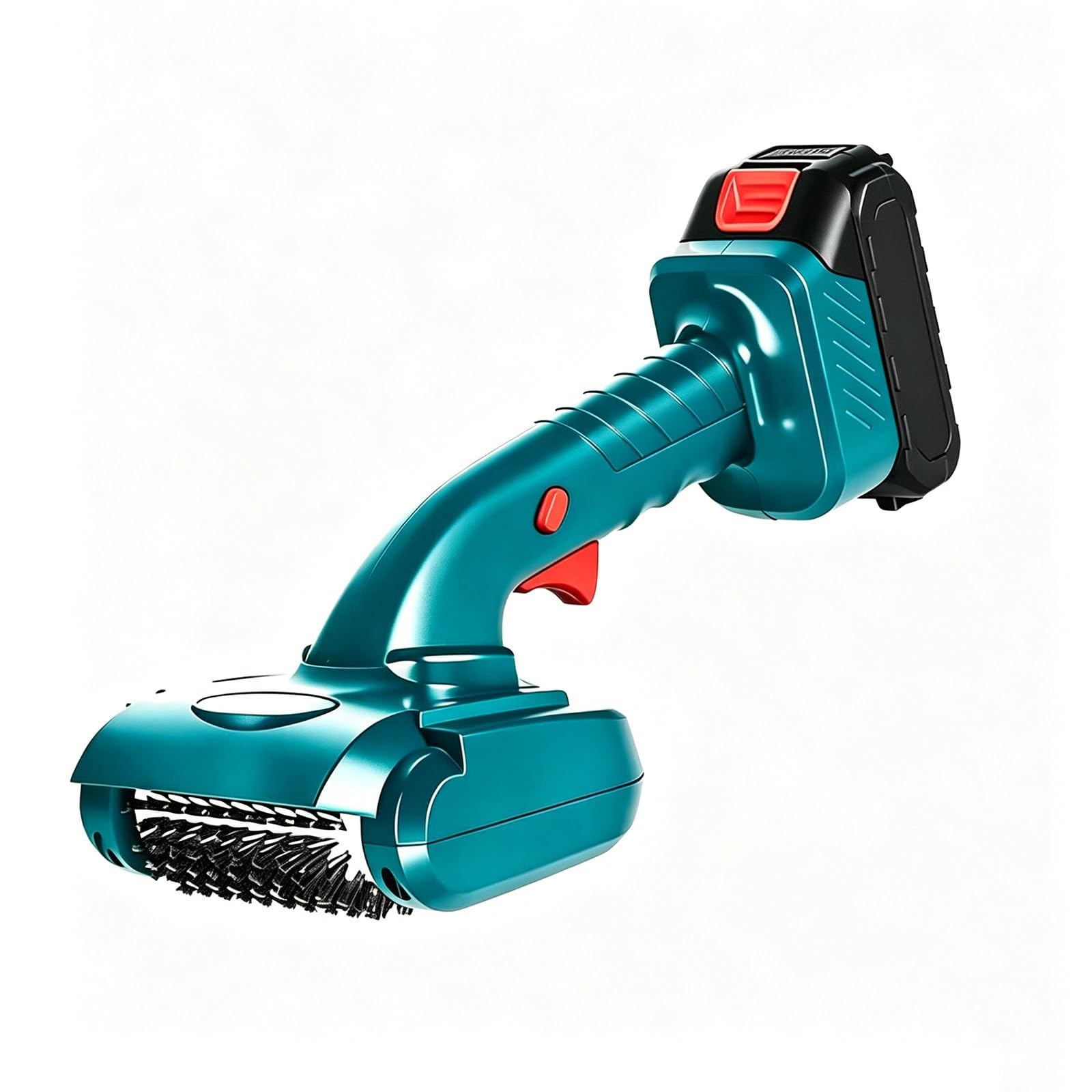 Spazzola Multifunzione Senza Fili Da 21 V Con Testine Intercambiabili In Acciaio Inossidabile E Nylon, Design Con Deflettore Antiolio Per Griglie, Sbrinamento Finestrini Auto E Rimozione Neve