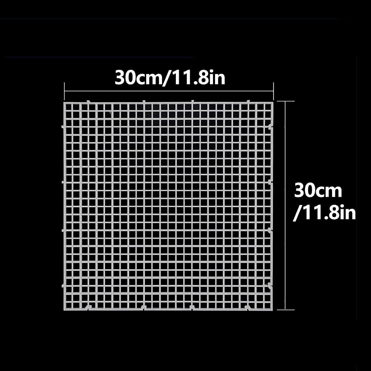 ERRULAN Aquarium Divider with Suction Cups, Aquarium Fish Tank Bottom Isolation, Plate Baffle Cover Blocking Fish Partition Net for Fighting Sick Fish(3pcs,Clear 15x30cm/5.9x11.8 in)