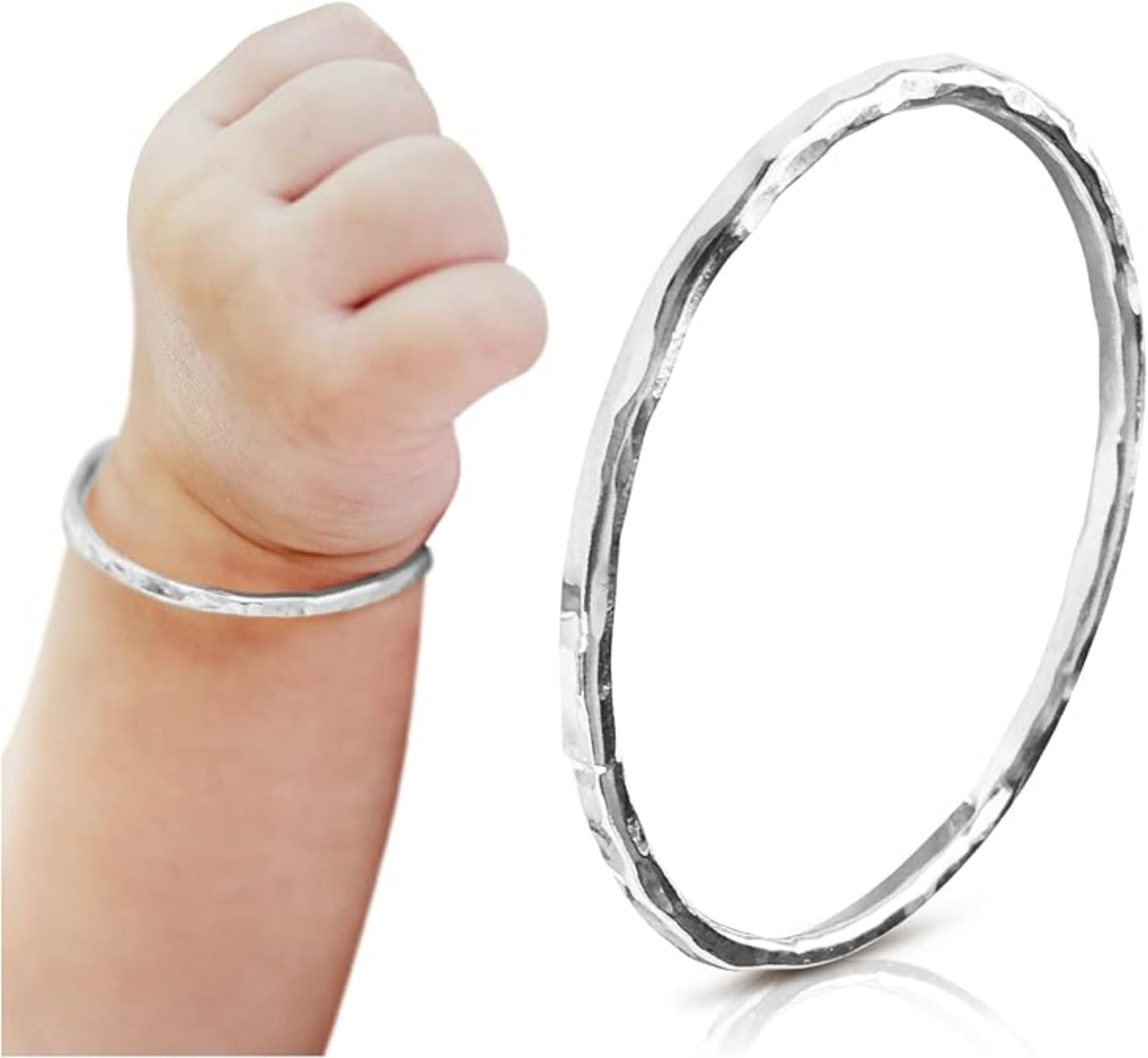 Baby Bangle Bracelet (14K Yellow Gold Filled, Rose Gold Filled & Silver)